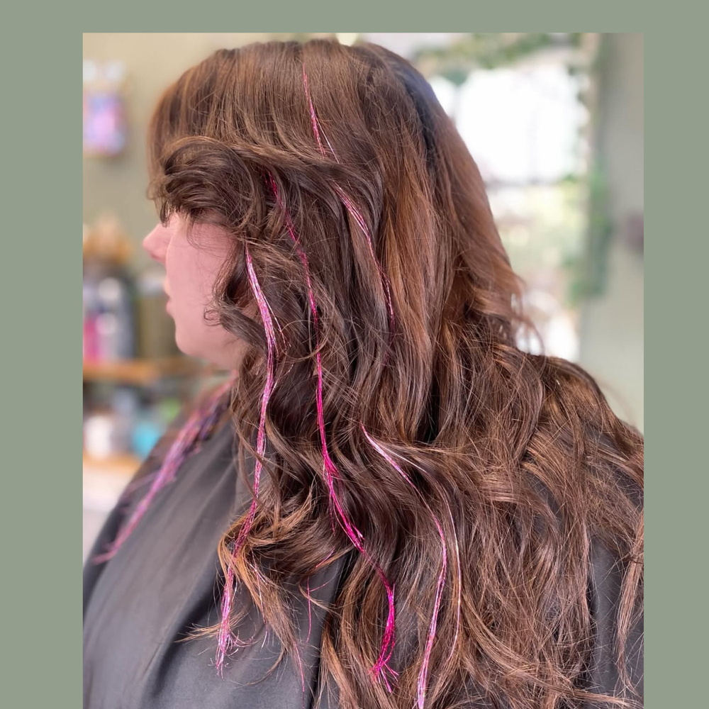 Tinsel Extensions at Vivid Beauty in Westminster, MD