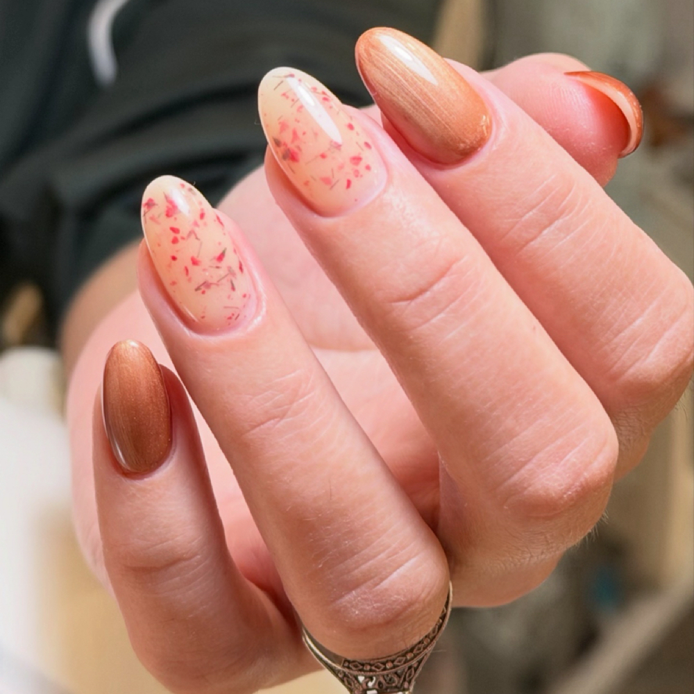 Dry Manicure + Hard Gel Overlay at Elan Nails Russian Manicure in Cornelius, NC