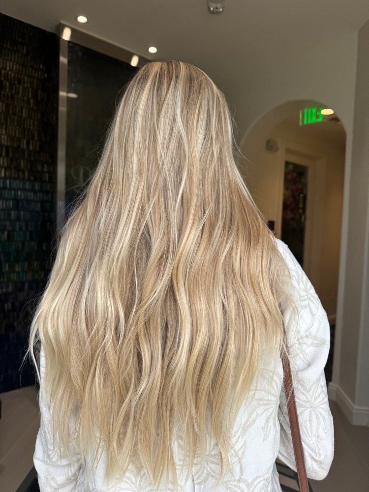 Full Balayage + Blowdry