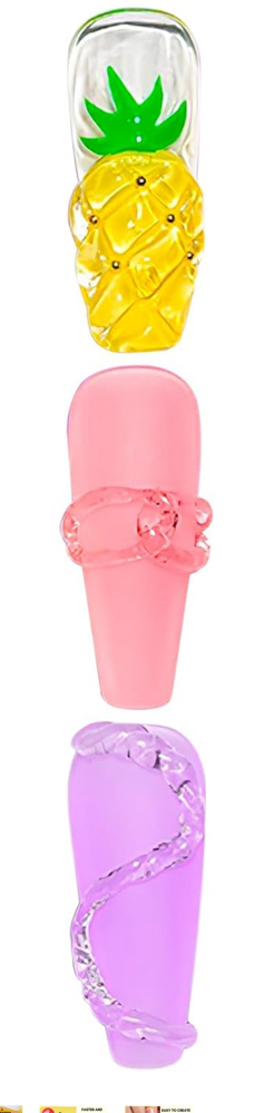 3D Sculpture Gel  Short Nails
