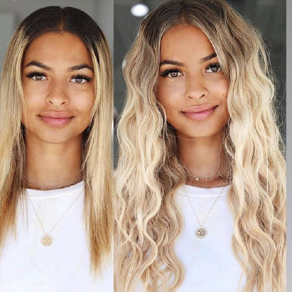 Hair extensions at Hannah Marie Hair in Encinitas, CA