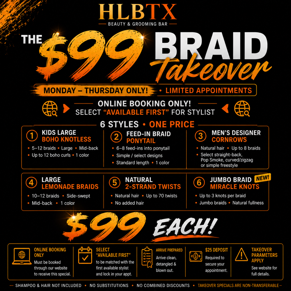 🔥 THE $99 BRAID TAKEOVER at HouseoflocsandBraidsTX in Mansfield, TX