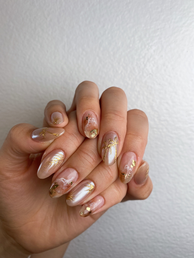 Japanese Gel Mani W/ Nail Art L3