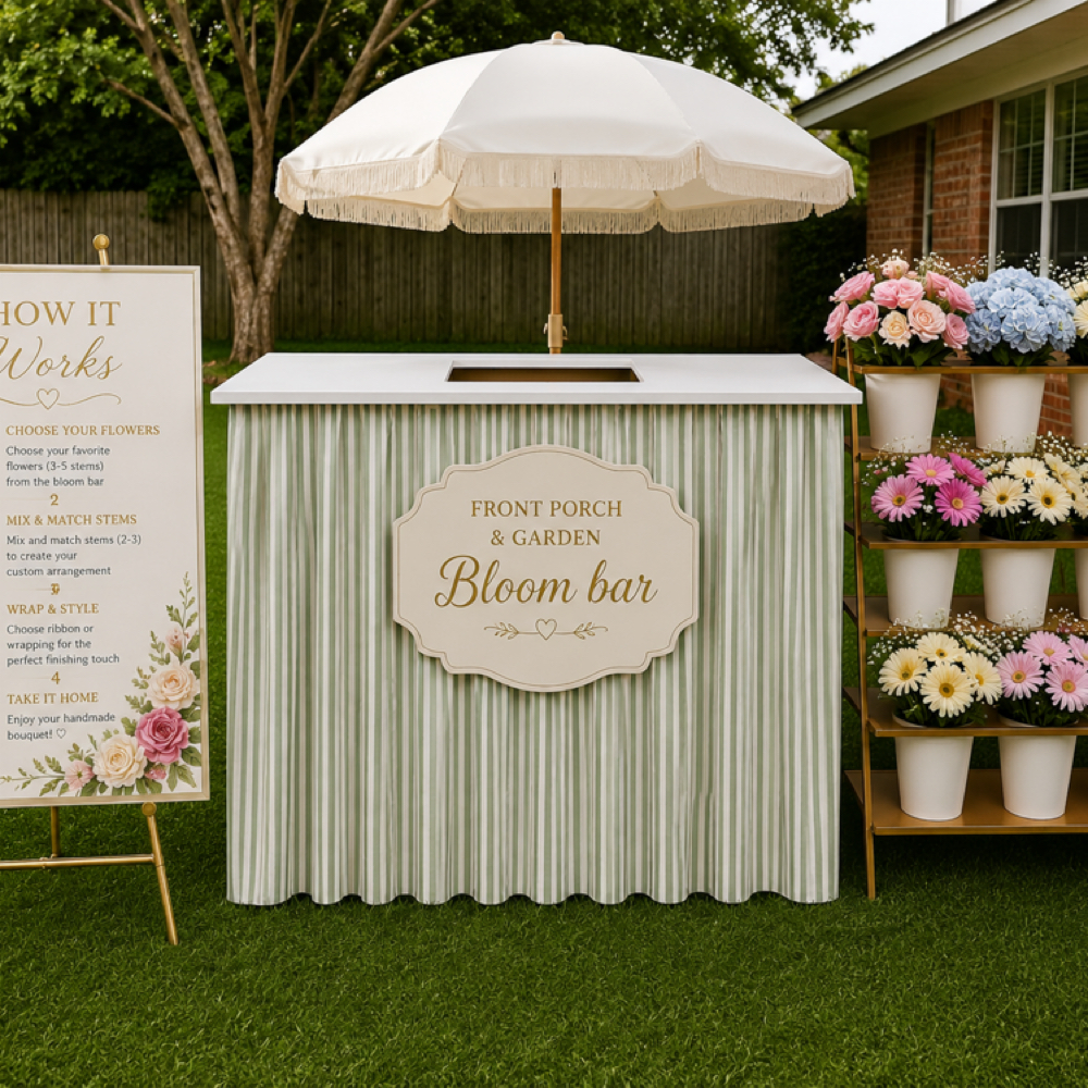 Mobile Bloom Bar at Front Porch & Garden in Bossier City, LA