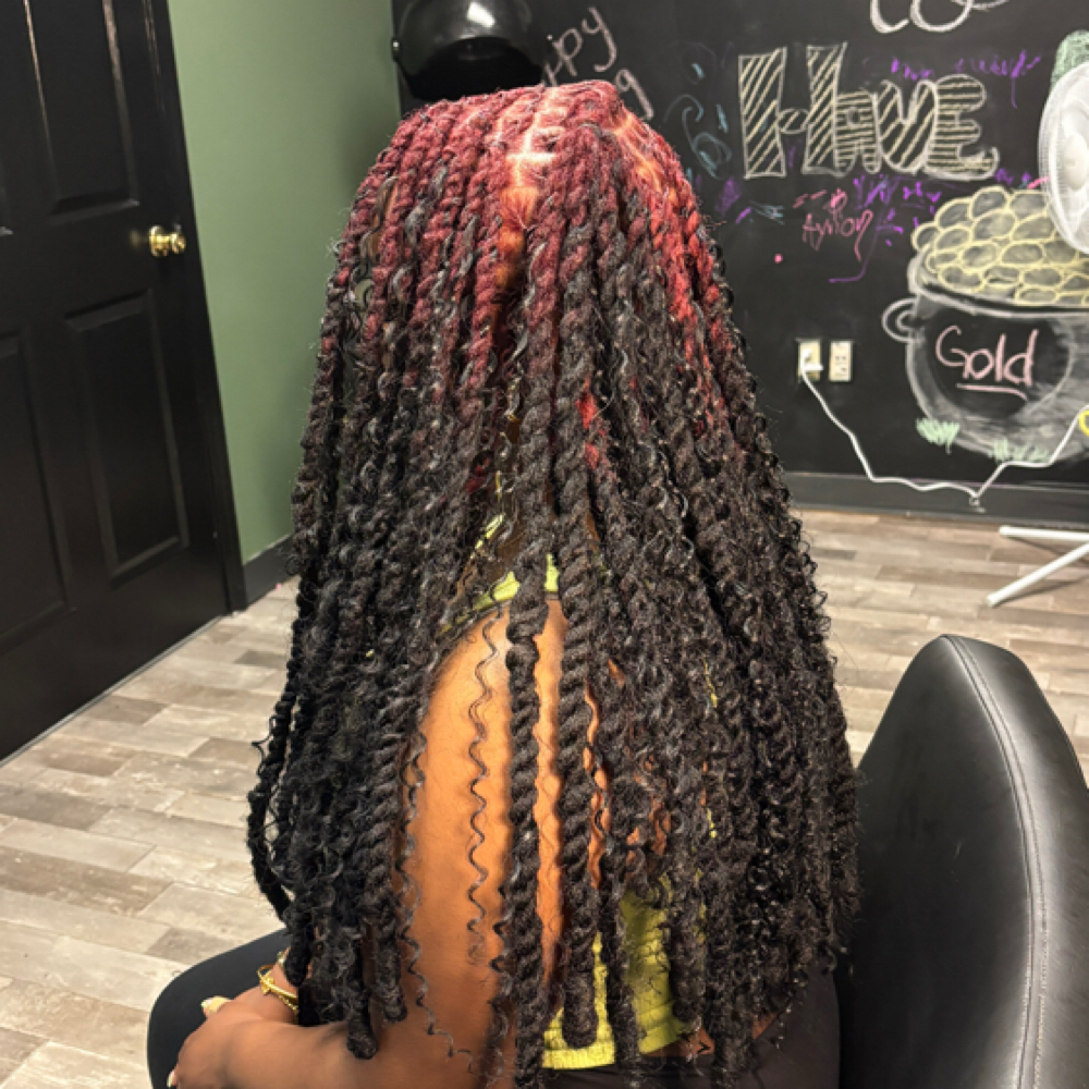 Extended Loc Style at Revive Beauty Lounge in Natchitoches, LA