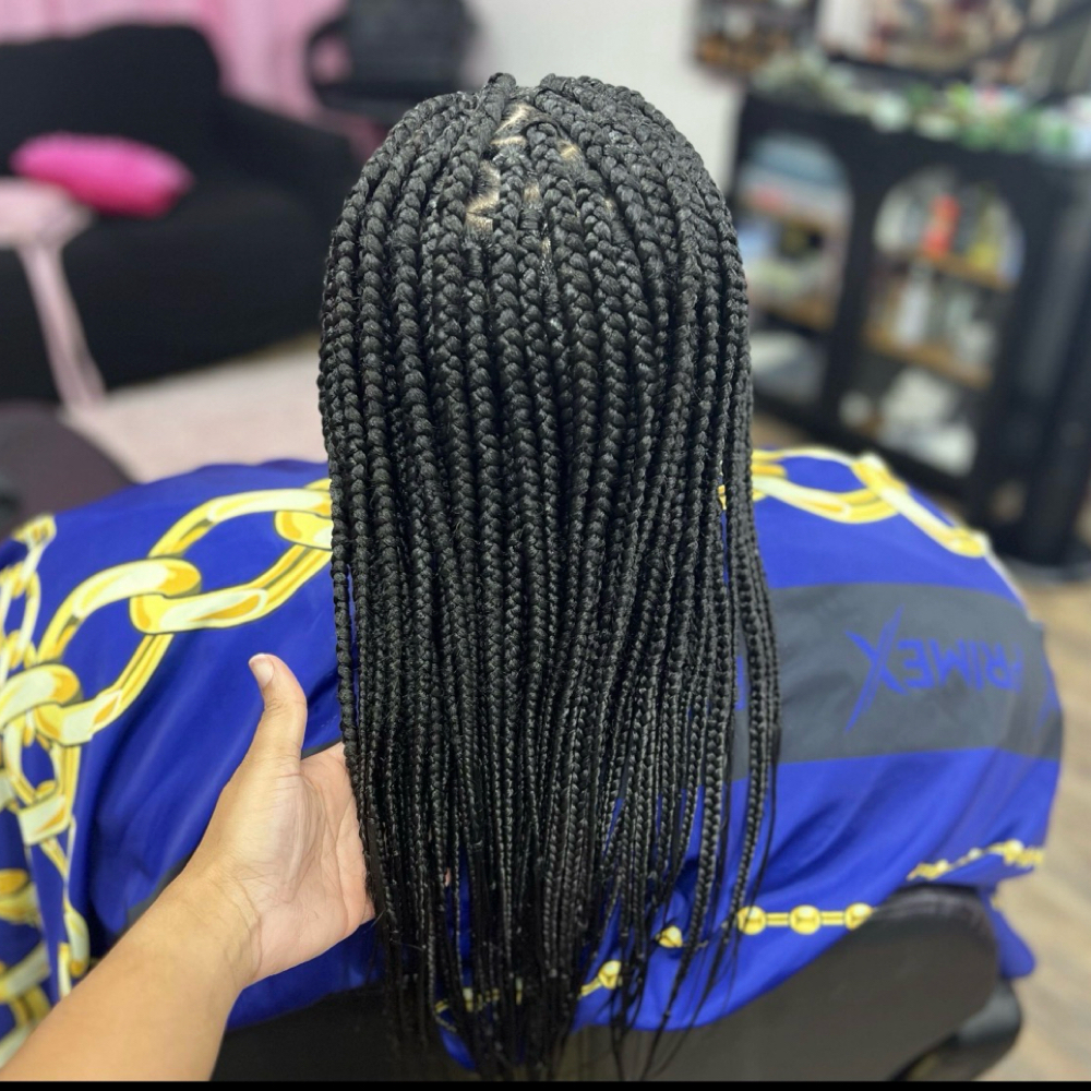 Medium Traditional Box Braids at Natasha Martin Hair Vision LLC in Greensboro, NC