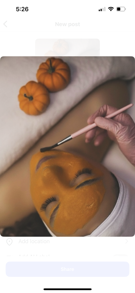 Pumpkin Fall Facial