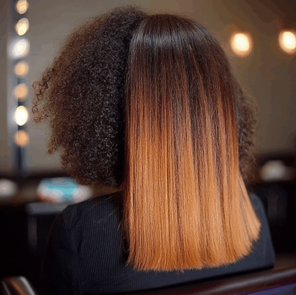 Textured Silk Press at SandraMarie Hair Studio in Summerville, SC