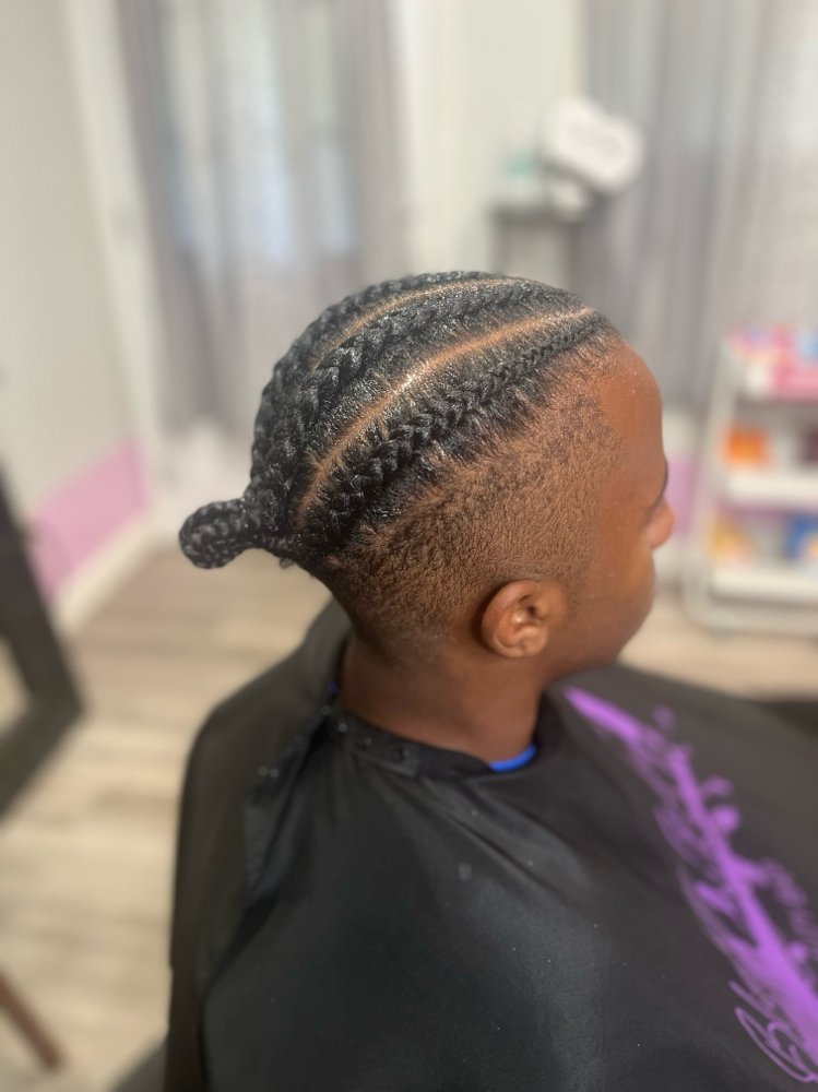 Mens Stitch Bun at Blissfully Braiding Beauty Bar in Overland Park, KS