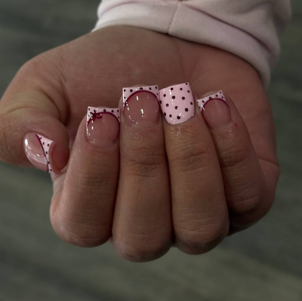 Short Acrylic Overlay at Destinee Caballero in Lubbock, TX