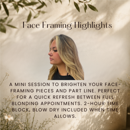 Face Framing Highlight at Ashlee Holley Hair in San Marcos, TX