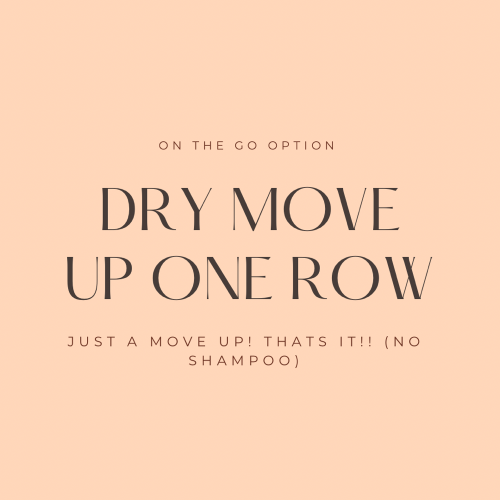 “Dry” One Row Move Up.