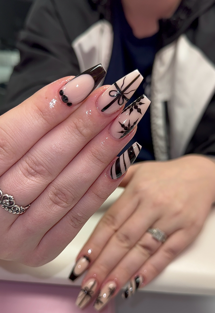 Long fill in with gel