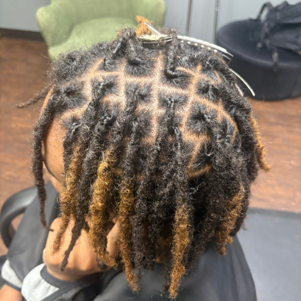 Kids Interlock Past the shoulders at LOVINGMYLOCS in Duncanville, TX