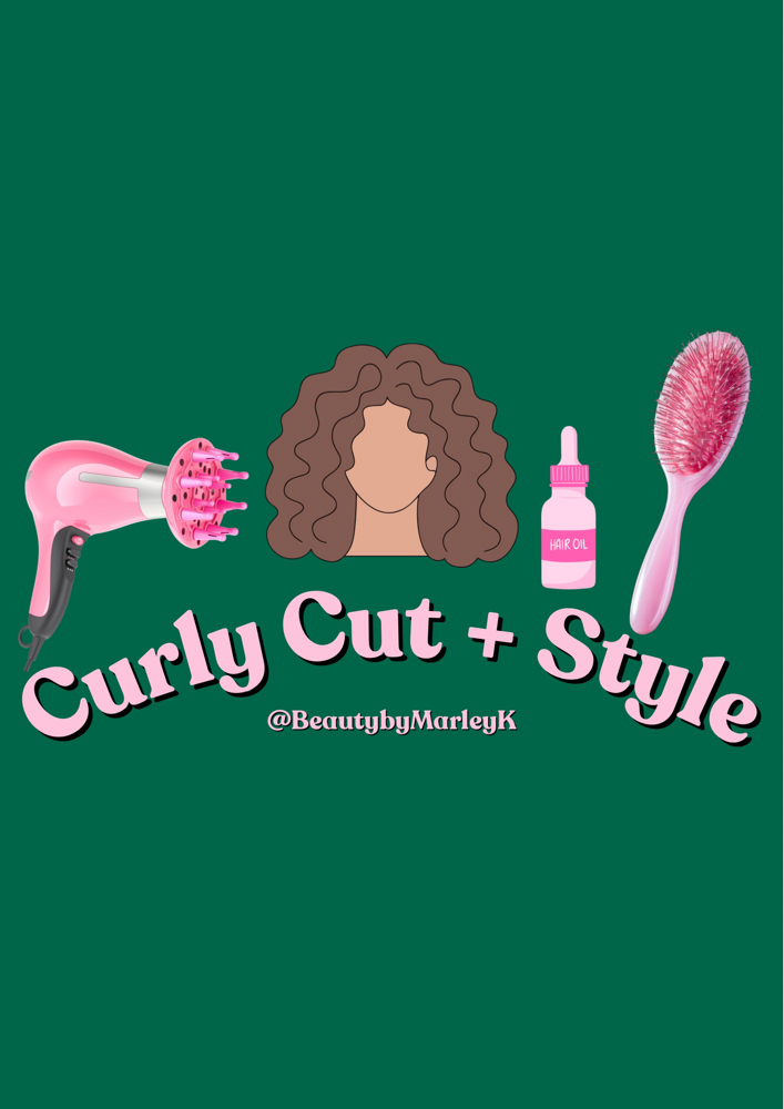 Curly Cut + Style at BeautybyMarleyK in Bangor, ME