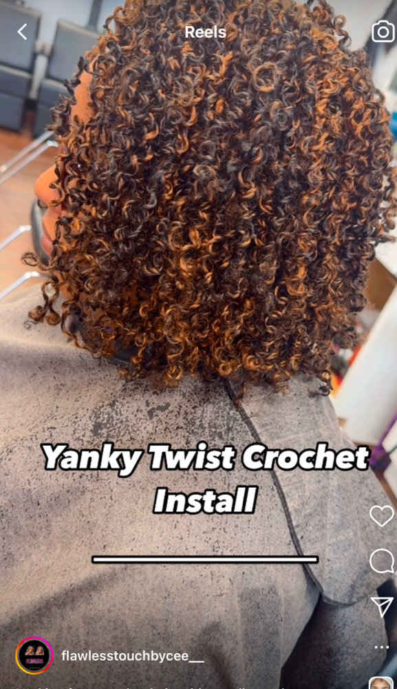 Yanky twist Install & Hair Included