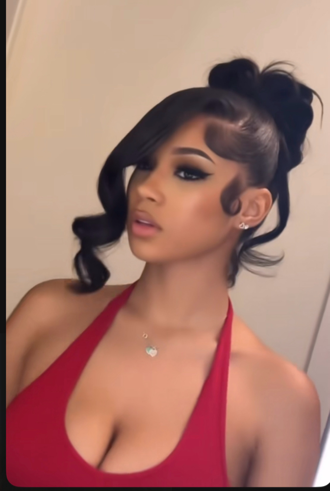 Double Frontal Ponytail