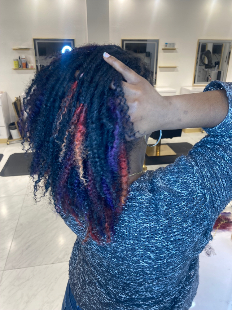 Add Curl To The Ends Of Your Locs