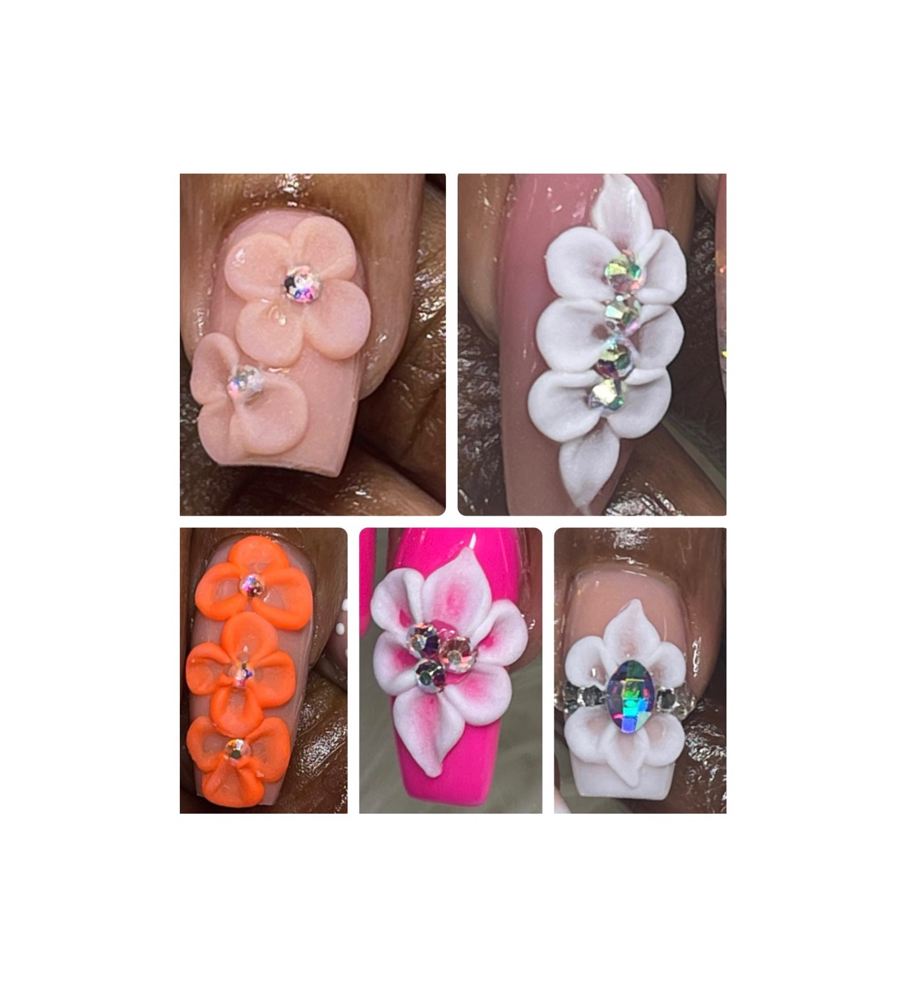 3D Flowers (per nail)