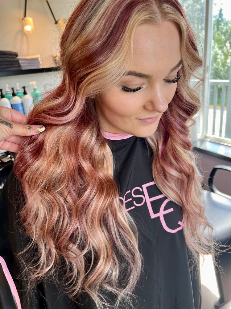 Custom Color With Blonding at Raylea Gardipee in Wasilla, AK