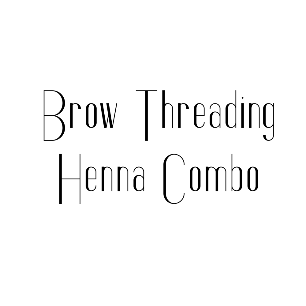 Brow Threading and Henna Combo
