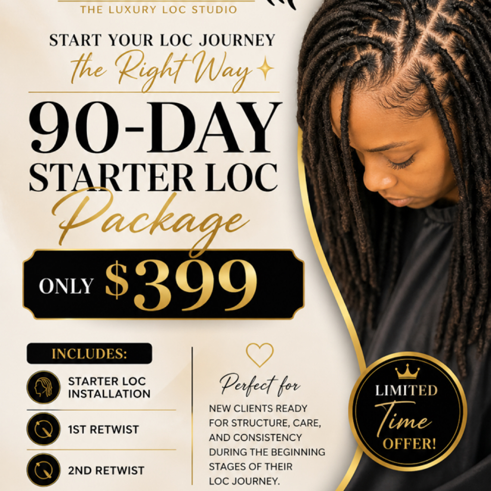 Vixen 90-Day Starter Loc Package at Vixen Hair & Beauty LLC in Fort Myers, FL