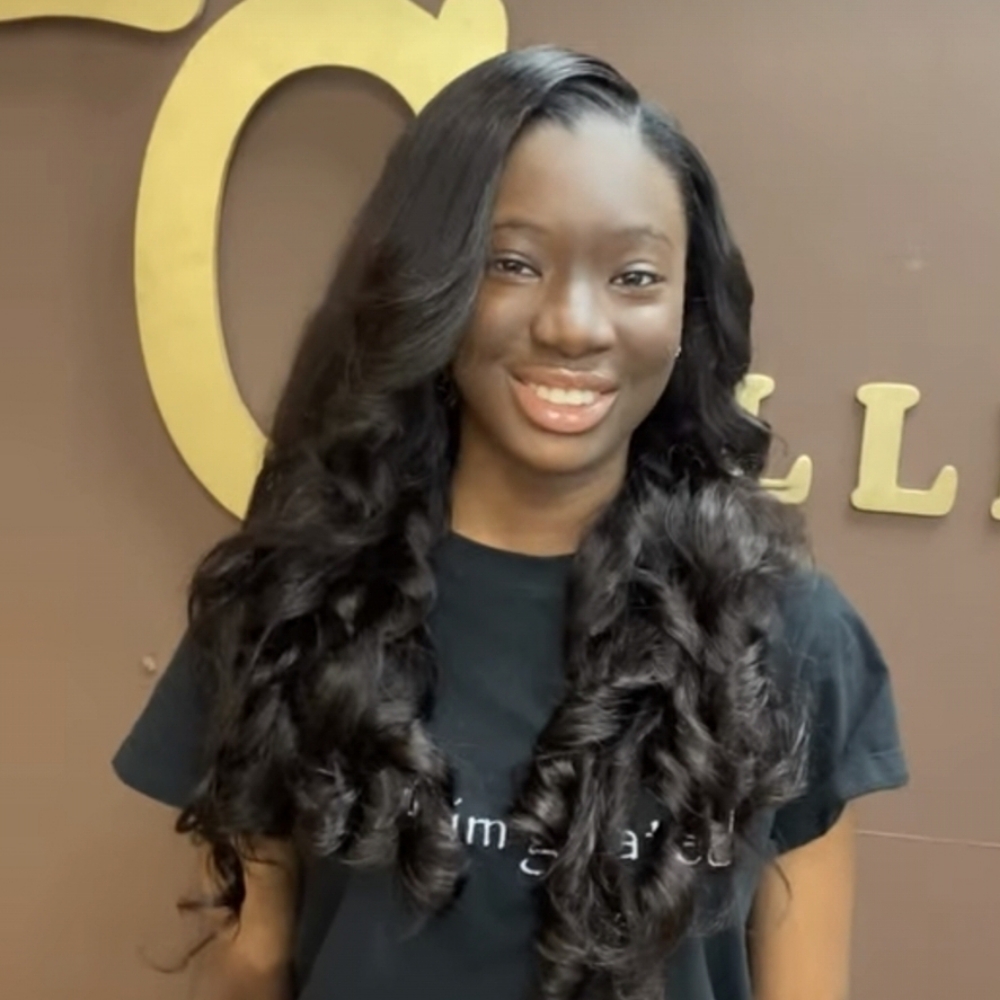 Sew-in with closure at The collective salon and barber spa inc in Locust Grove, GA