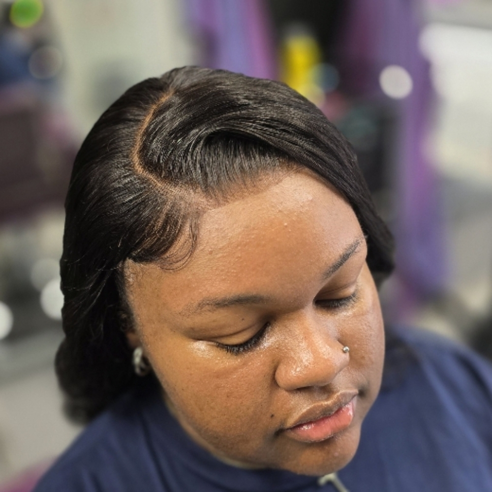 Sew-in with closure at The collective salon and barber spa inc in Locust Grove, GA