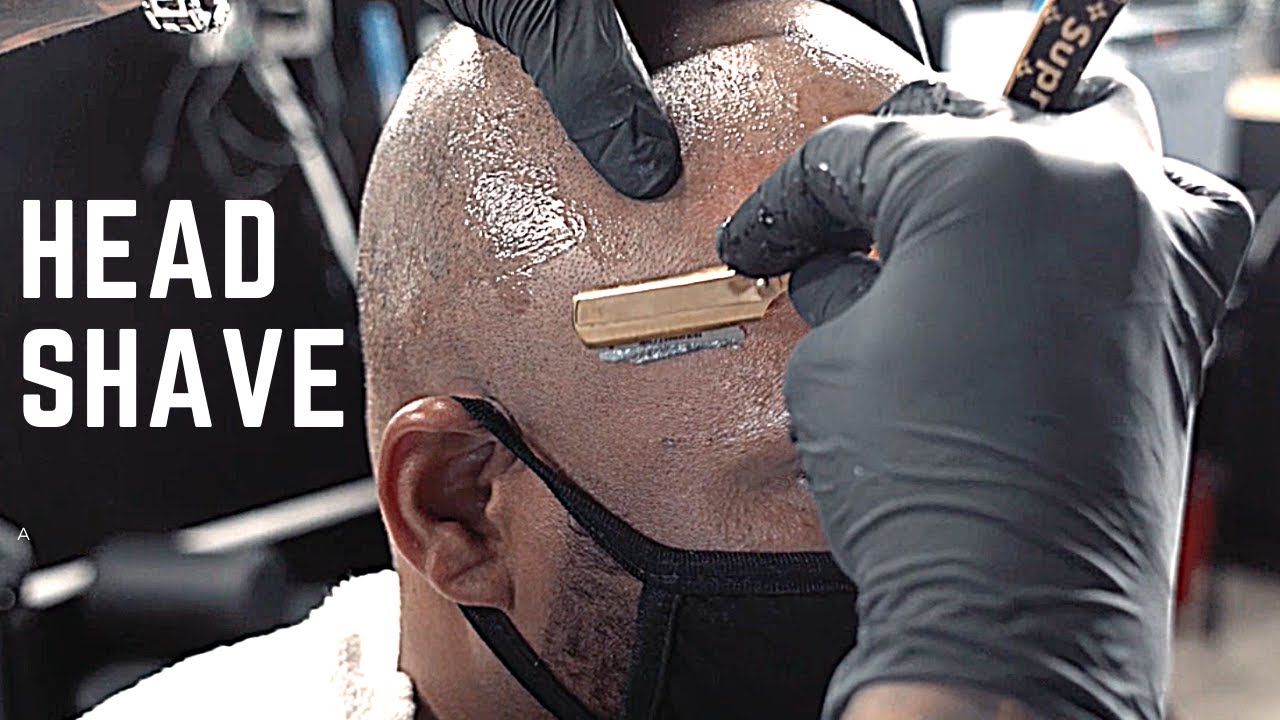 Straight Razor Head Shave w/Barber