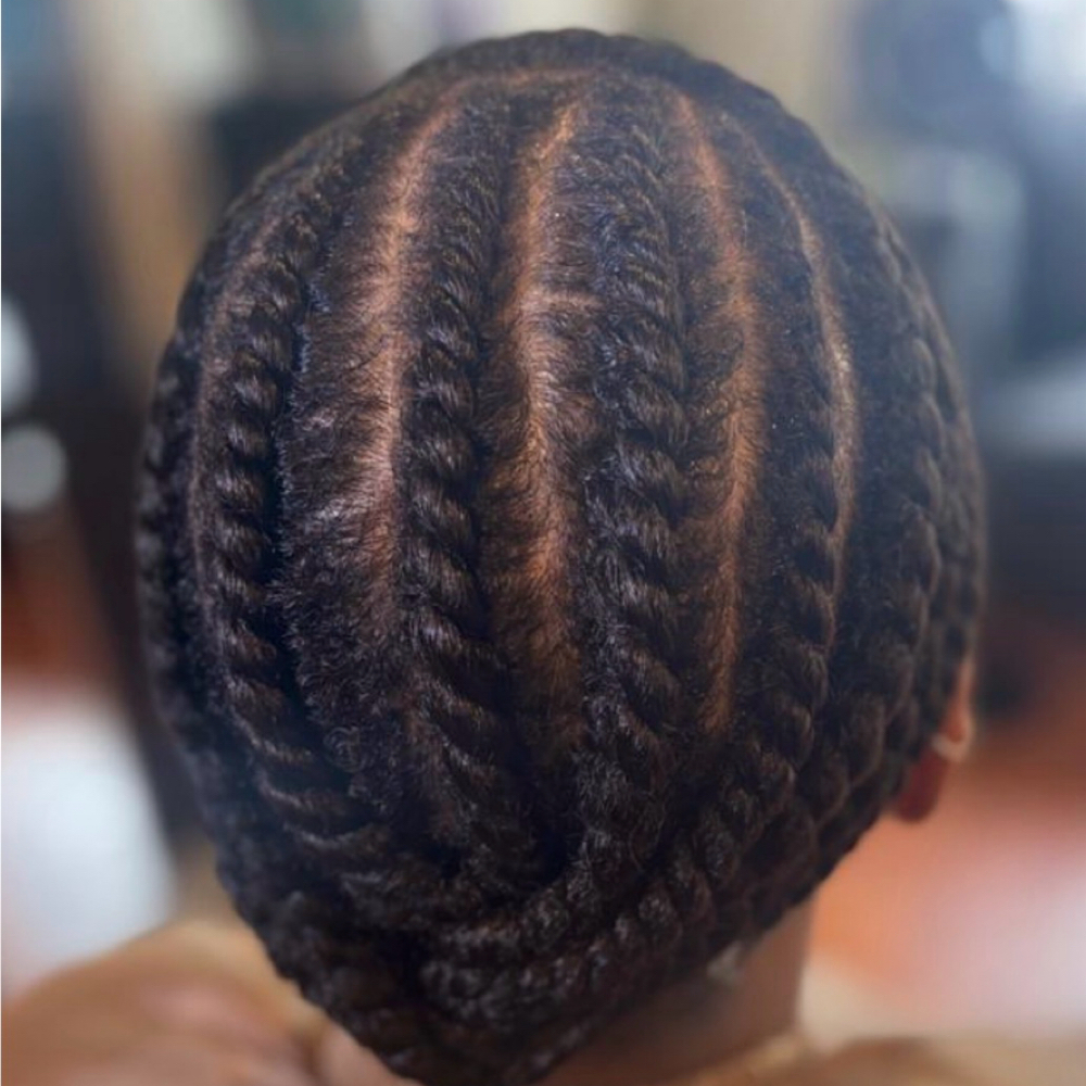 Flat Twists at Luna Mae Hair Studio in Glenolden, PA