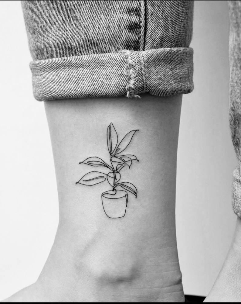 Medium Fine Line Tattoo 4" - 5”