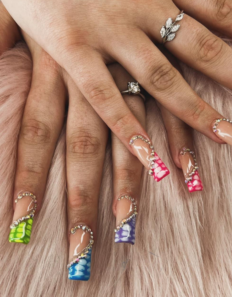 Long Acrylic Nails