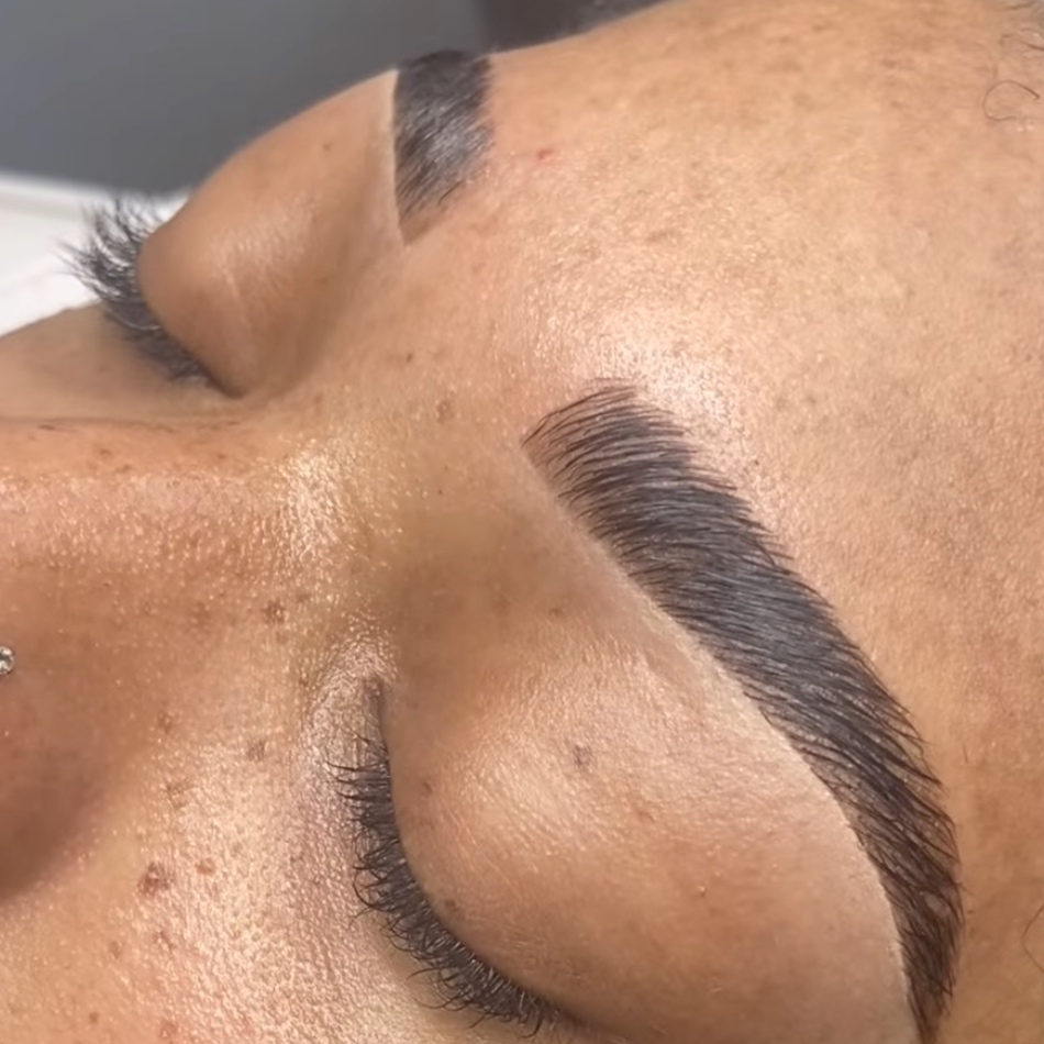 Eyebrow lamination, Wax, Tint