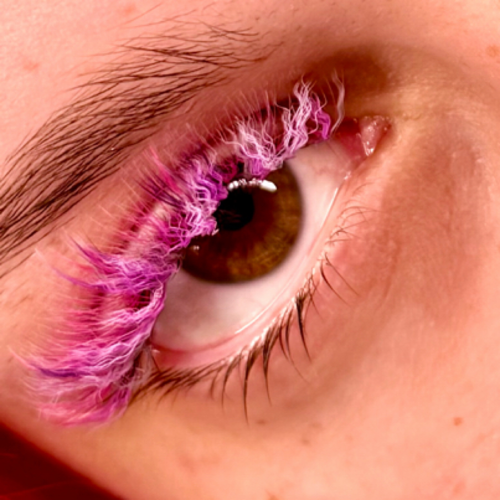 Creative Color Full Set Extensions at Kynetique Lashes LLC in Van Buren, AR