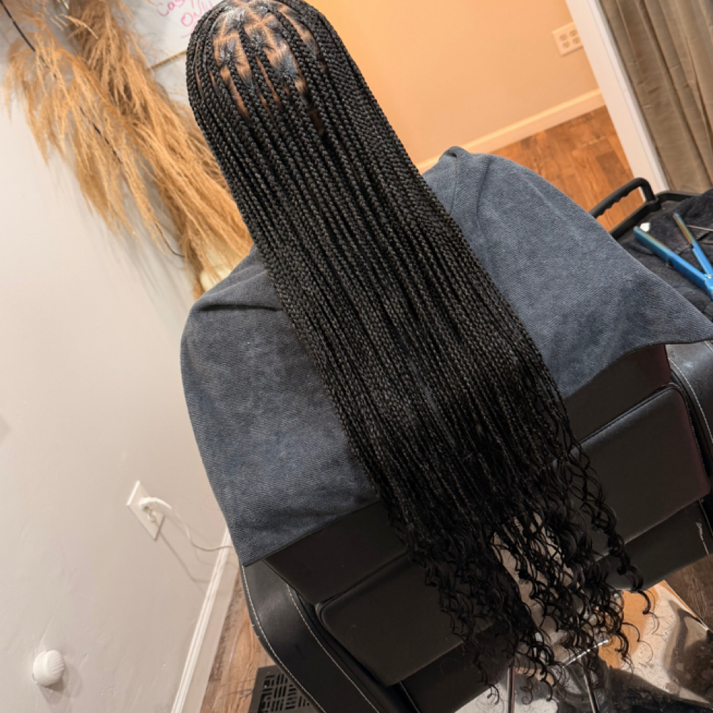 Knotless With Human Hair Ends at Hairby K.Nychol in Southfield MI, MI