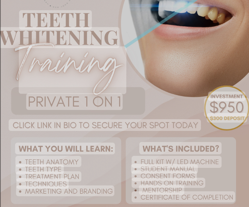 1:1 Certified Whitening Training