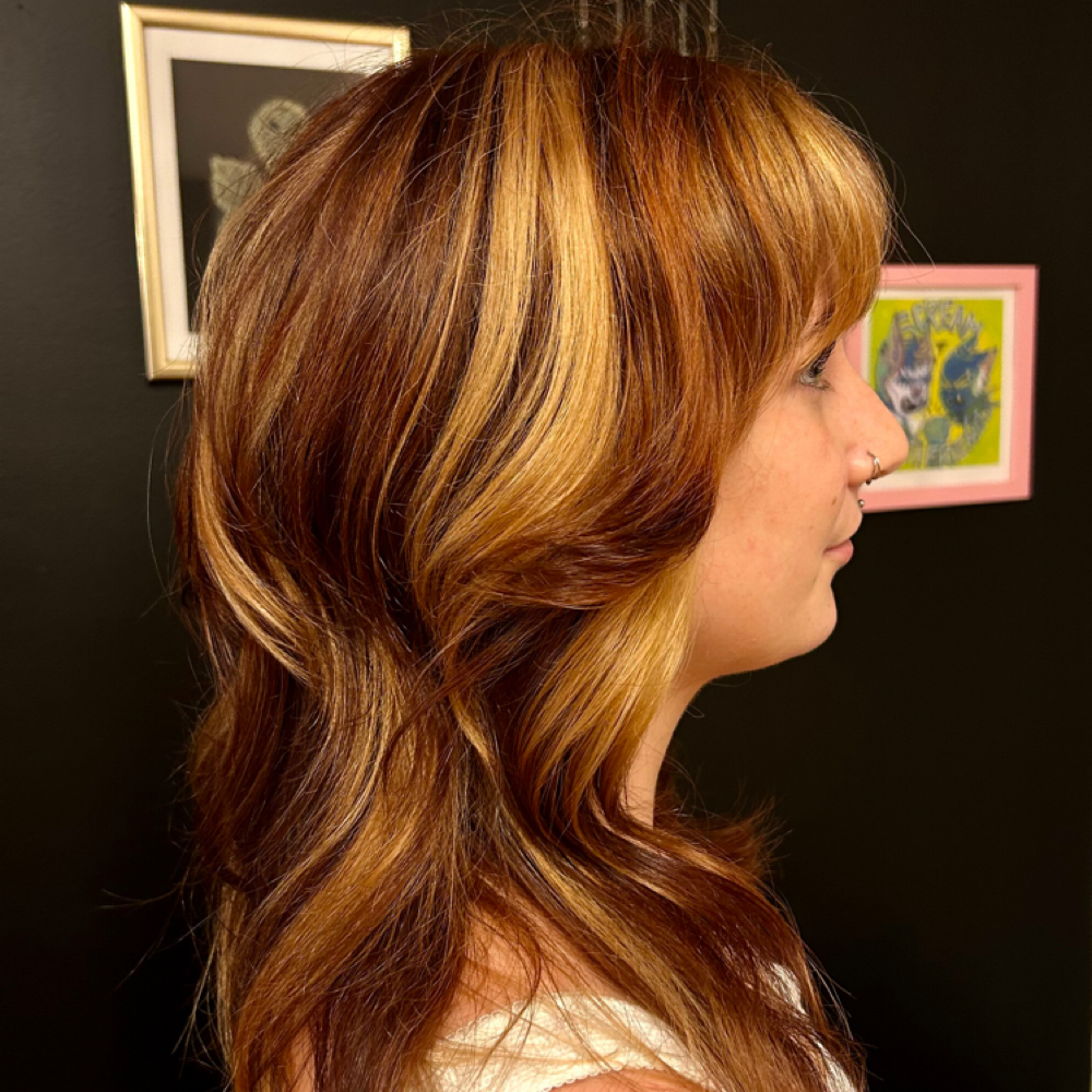 Partial Highlight at Megan Makes Manes in Brewer, ME