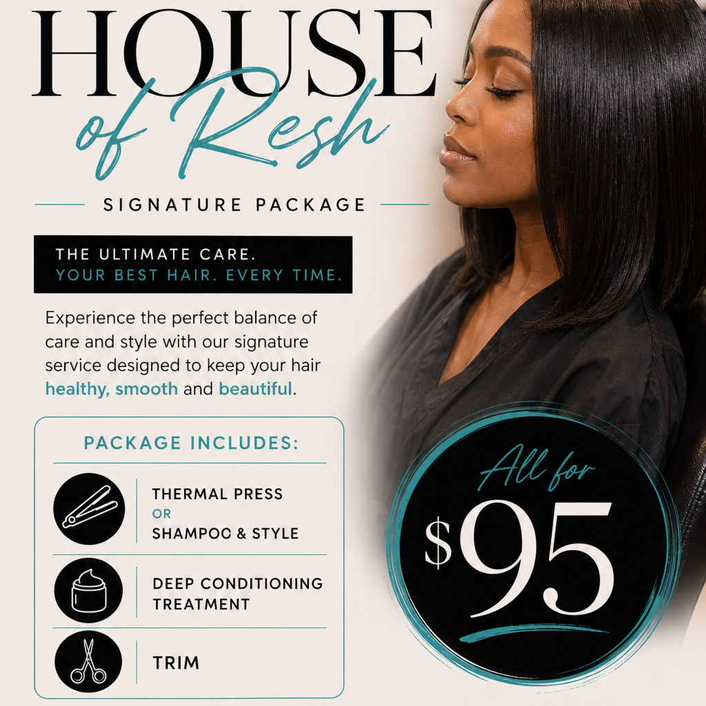 Resh Signature Package at Resh Salon in New Castle, DE