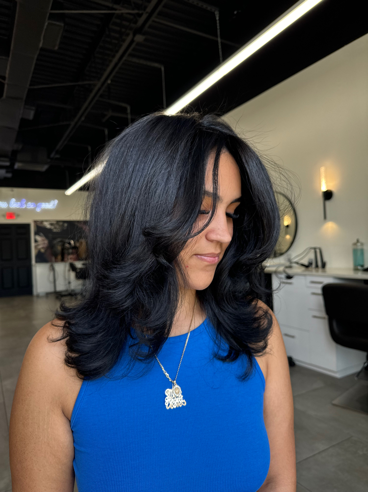 Haircut, Toner + Blowdry