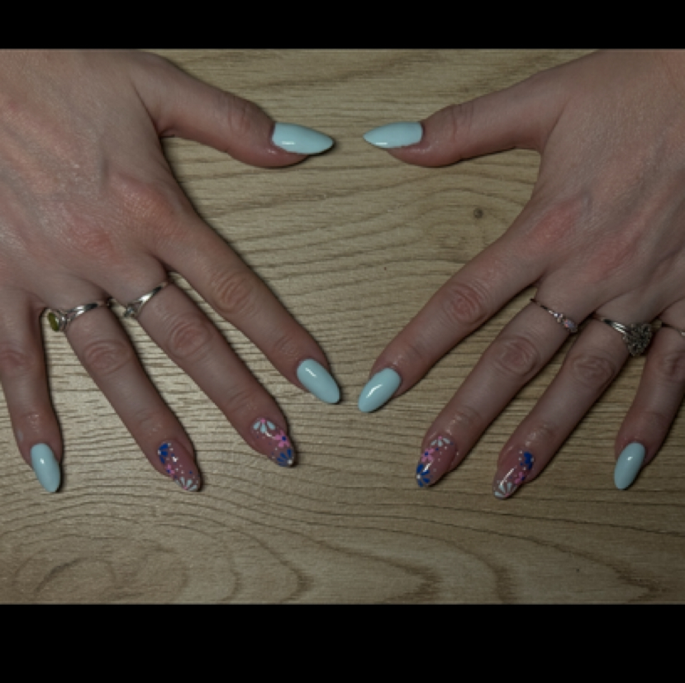 2 week acrylic fill at Simply Leah Nails in Farmington, ME