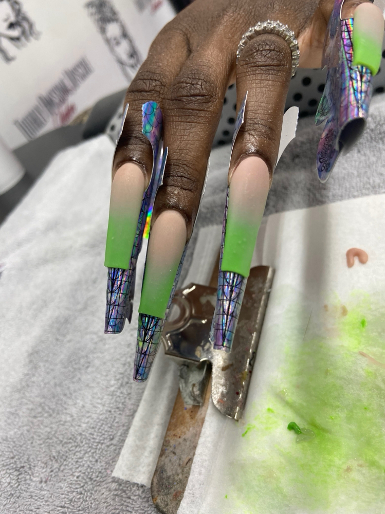 Sculpted Acrylic Extension 💅🏽