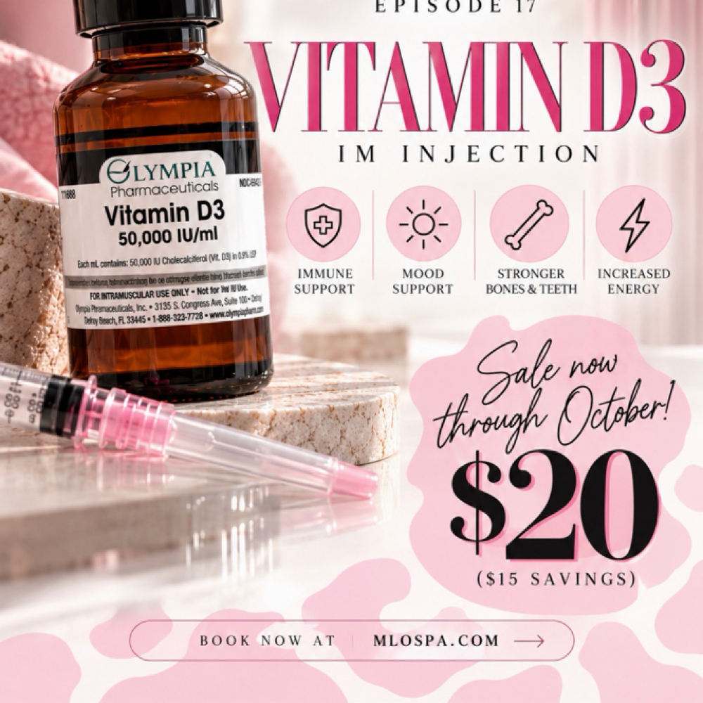 October- Vitamin D IM Special at M.LO aesthetics + wellness in Waukesha, WI