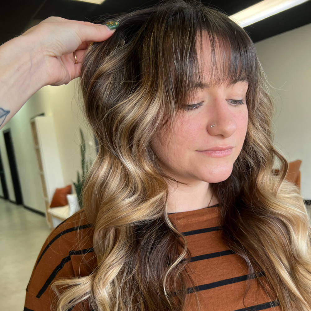 Bang Trim at Loft Esthetics Salon + Shop in Lambertville, MI