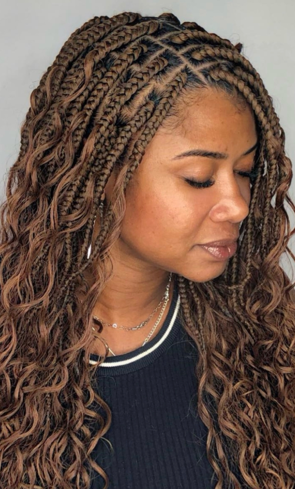 Medium Box Braids