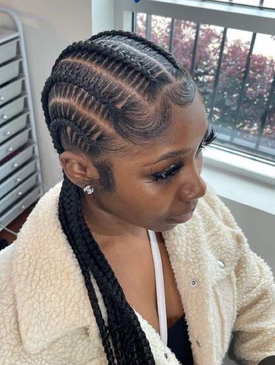 6 Cornrows W/hair at To Be Crowned By Nina Lynn in Emmaus, PA