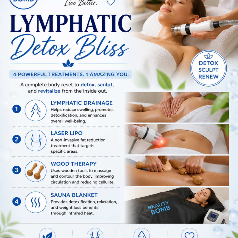 Lymphatic Detox Bliss at Beauty Bomb Spa in Lawton, OK