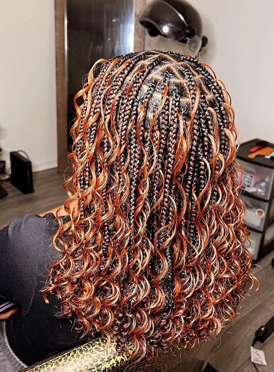 Small Goddess Box or Knotless at C&C Hair Collection in Palos Hills, IL