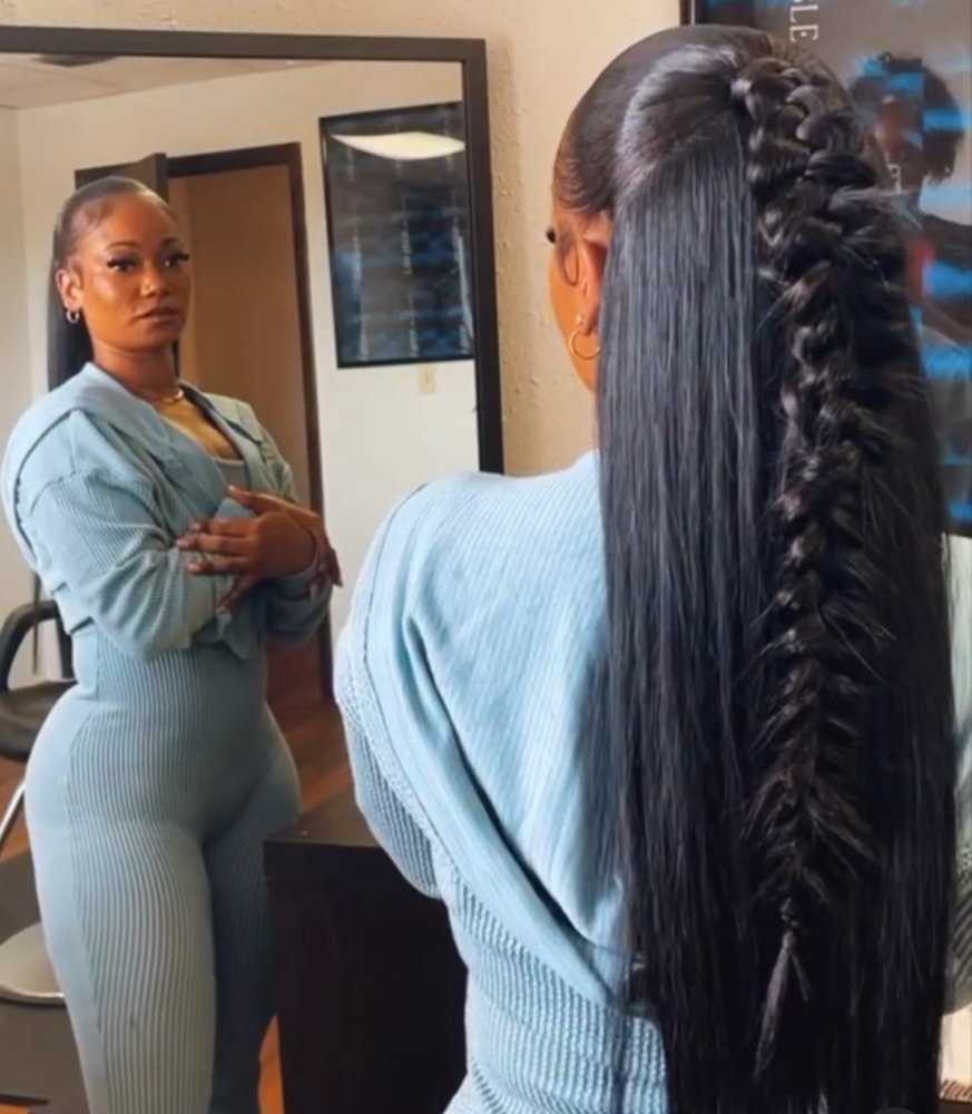 Half Up Half Down Sew In at IamRiemarkable in Altamonte Springs, FL
