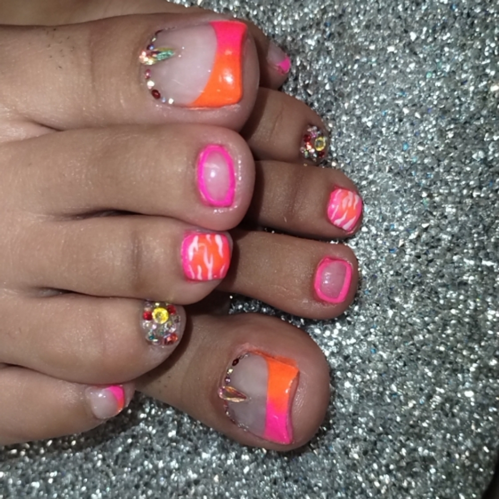 Toe Nail Art Pedicure at King of Tips in Phoenix, AZ