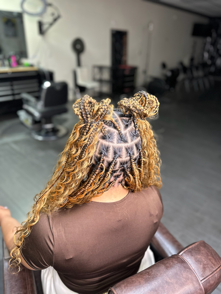 Medium Box Braids - Add In Hair
